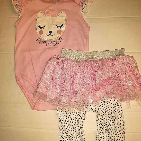 EUC Beautiful Baby Girl Tutu Kitty Pink Princess S - Picture 1 of 15
